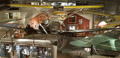 Inside Norwegian Aviation Museum.