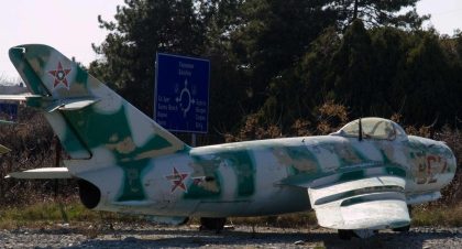 Mikoyan-Gurevich Mig-17F 62 Bulgarian Air Force, Aviation Expo, Burgas Airport, Bulgaria