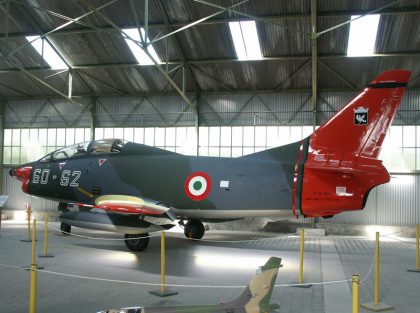 98+58 Fiat G91T/3 former Luftwaffe Gina, here in AMI MM6362 60-62, Musée Européen de l’Aviation de Chasse Montelimar