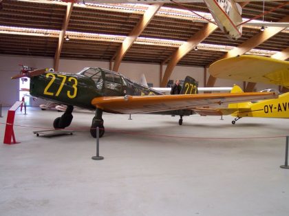 Bucker Bu181B-1 Bestmann 25073 273 Swedish Air Force, Danmarks Flymuseum Stauning