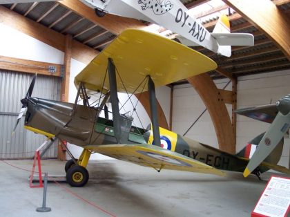 De Havilland D.H. 82A Tiger Moth OY-ECH Royal Air Force, Danmarks Flymuseum Stauning