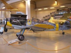 Messerschmitt Bf-109G-6/Y MT-507/O Finnish Air Force, Keski-Suomen Ilmailumuseo, Aviation Museum of Central Finland, Tikkakoski