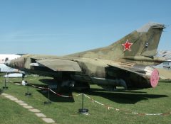 Mikoyan Gurevich MiG-23MF 20+03 German Air Force with Sovjet Air Force star, Musée Européen de l’Aviation de Chasse Montelimar