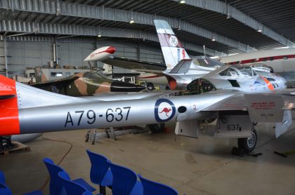 de Havilland D.H.115 Vampire T.35 VH-FJW A79-637 Royal Australian Air Force, HARS