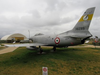 North American (Fiat) F-86K Sabre MM53-8299 51-6 Italian Air Force, Piana delle Orme Museum, Borgo Faiti, Latina, Italy.,