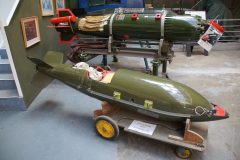 1000 lb bomb retarding tail, Boscombe Down Aviation Collection, Old Sarum UK