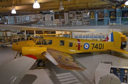 Avro Anson II 7401 RCAF (composite aircraft), The Hangar Flight Museum, Galgary