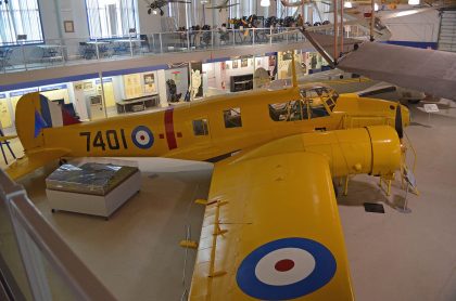 Avro Anson II 7401 RCAF (composite aircraft), The Hangar Flight Museum, Galgary