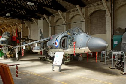 BAe Sea Harrier FA.2 XZ457 VL-104 899 NAS Royal Navy, Boscombe Down Aviation Collection, Old Sarum UK