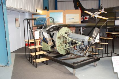 Chipmunk cockpit Tangmere Military Aviation Museum