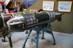 Cluster bomb, Boscombe Down Aviation Collection, Old Sarum UK