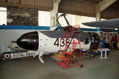 DH112 Sea Venom FAW.22 XG730/438 Royal Navy, de Havilland Aircraft Museum, Salisbury Hall, London Colney, UK