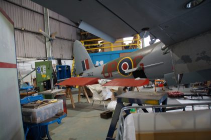 DH98 Mosquito FB.6 TA122/UP-G RAF, de Havilland Aircraft Museum, Salisbury Hall, London Colney, UK