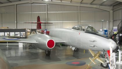 Gloster Meteor F.8 WH364 601 Sq RAF, Jet Age Museum