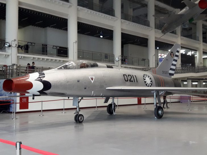 North American F-100A Super Sabre 0211/31561 Republic of China Air Force, Aviation Education Exhibition Hall 航空教育展示館 Republic of China Air Force Museum, Gangshan Taiwan