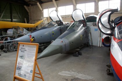 SEPECAT Jaguar S06 XW560 & Jaguar GR.1A XX761 RAF, Boscombe Down Aviation Collection, Old Sarum UK