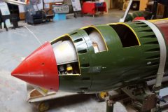 WE177 atomic weapon, Boscombe Down Aviation Collection, Old Sarum UK