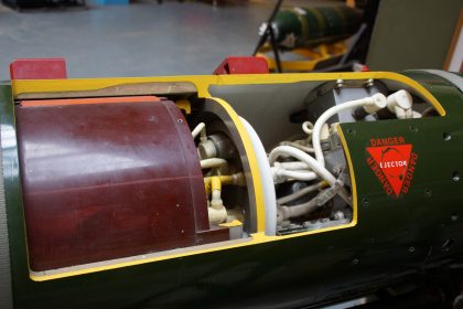 WE177 atomic weapon, Boscombe Down Aviation Collection, Old Sarum UK