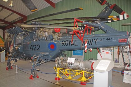 Westland Wasp HAS Mk.1 XT443 422 Royal Navy HMS Aurora, The Helicopter Museum Weston-super-Mare