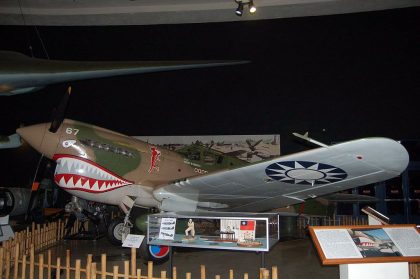 Curtis P-40E Warhawk P-18723/67 Flying Tigers, Chinese Air Force, San Diego Air & Space Museum