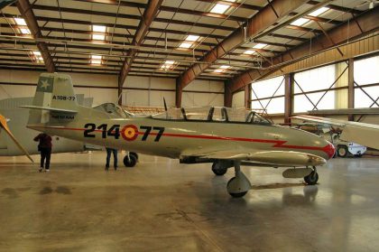 Hispano HA.200 Saeta N212AM 214-77 Spanish Air Force, Planes of Fame Air Museum, Grand Canyon Valle Airport, AZ