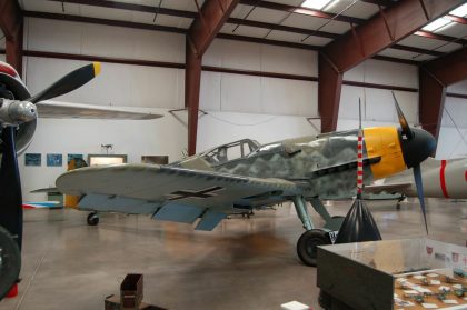 Messerschmitt Bf109G-10 611943/13+ Luftwaffe, Planes of Fame Air Museum, Grand Canyon Valle Airport, AZ