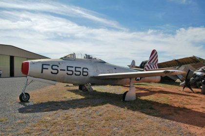 Republic F-84B Thunderjet 45-59556 FS-556 USAF, Planes of Fame Air Museum, Grand Canyon Valle Airport, AZ