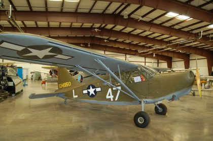 Stinson L-5G Sentinel N6055C 53-4950 47-L USAAF, Planes of Fame Air Museum, Grand Canyon Valle Airport, AZ