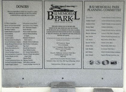 Orlando International Airport - B-52 Memorial Park