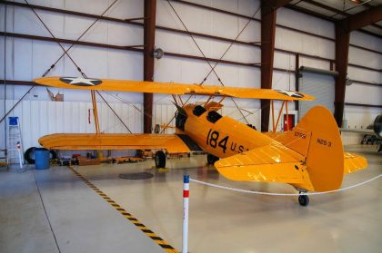 Boeing Stearman N2S-3 Kaydet 07591 184 US Navy, Valiant Air Command Warbird Museum, Titusville, FL