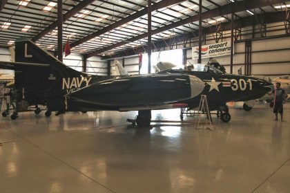 Grumman F9F-5 Panther 125295 L-301 US Navy, Valiant Air Command Warbird Museum, Titusville, FL