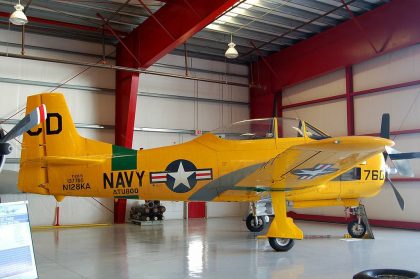 North American T-28B Trojan N128KA 137760 CD-760 US Navy, Valiant Air Command Warbird Museum, Titusville, FL