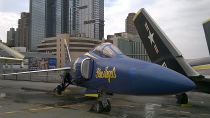 Grumman F11F-1 Tiger 141884 5 US Navy Blue Angels, Intrepid Sea, Air & Space Museum, New York, NY picture Mike Hodish