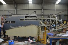 Fairey Battle I N2188 Royal Australian Air Force is under restoration. The aircraft is one of only four surviving Battle aircraft in the world. | picture Les Spearman