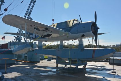 Vought OS2U-2 Kingfisher 3073/55 US Navy, U.S.S. North Carolina Battleship Memorial Wilmington, North Carolina