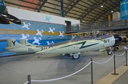 de Havilland DH.112 Sea Venom FAW.53 WZ937 Y-211 Royal Australian Navy, Fleet Air Arm Museum, Nowra Hill NSW