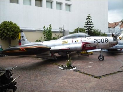 Lockheed AT-33A Silver Star FAC2008 Colombian Air Force, Museo Militar de Colombia