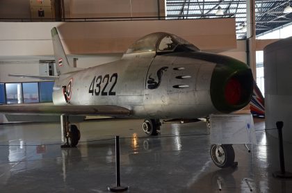 North American F-86F Sabre Kh17-27 04 4322 5060 Royal Thai Air Force, Royal Thai Air Force Museum Les Spearman