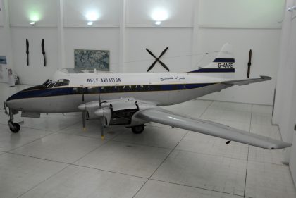 de Havilland DH.114 Heron 1B G-ANFE Gulf Aviation, Al Mahatta Museum متحف المحطة