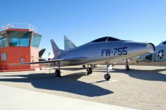 North American YF-100A-NA Super Sabre 52-5755/FW-755 Edwards AFB West Gate Century Circle