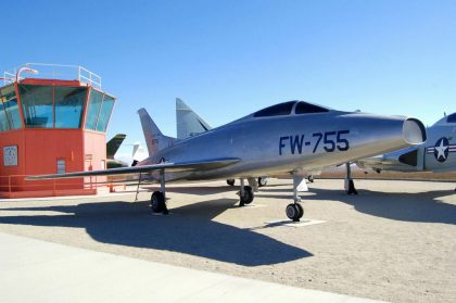 North American YF-100A-NA Super Sabre 52-5755/FW-755 Edwards AFB West Gate Century Circle