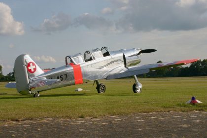 Pilatus P-2-05 D-ETAB U-157 Swiss Air Force Flugplatz Stadtlohn-Vreden picture Johan Visschedijk