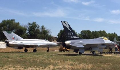 F-16A and MiG-21 Castle Air Museum