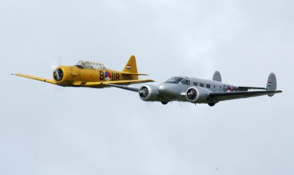 Beech and Harvard KLu Historical Flight, 100 Years MLD