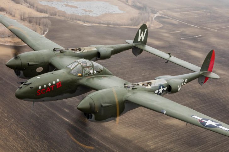 Lockheed P-38L Lightning NX79123 3321 L2-W USAAF, Fagen Fighters WWII Museum