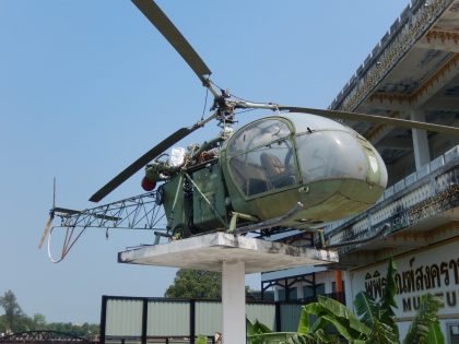 Sud Aviation SE3130 Alouette II 75+74 German Army, JEATH War Museum, Kanchanaburi Thailand