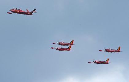 Fouga CM170 Magister andSF260MD 1 wing Belgian Air Component Red Devils