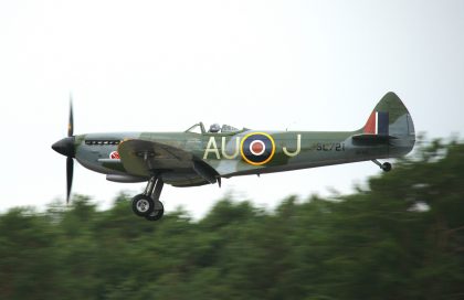 Supermarine Spitfire F.XVIe OO-XVI/SL721/AU-J RAF, Belgian Air Force Days 2018 Kleine Brogel