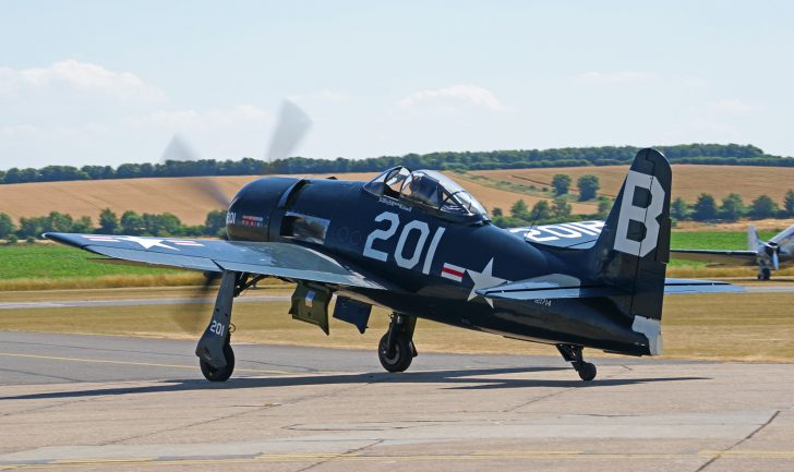 Grumman F8F-2P Bearcat (G-RUMM) 121714/201/B US Navy, The Fighter Collection, Flying Legends Duxford