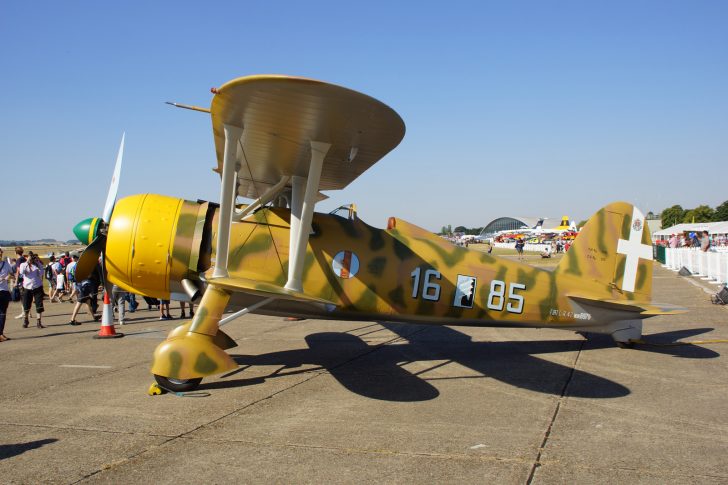 FIAT CR.42 Falco (G-CBLS) MM6976/85-16 Reggia Aeronautica (Italian Air Force), Flying Legends Duxford